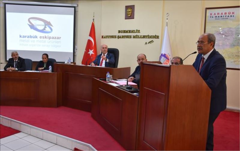 Eskipazar OSB Bölge Müdürü Demir, il genel meclisi toplantısına katıldı