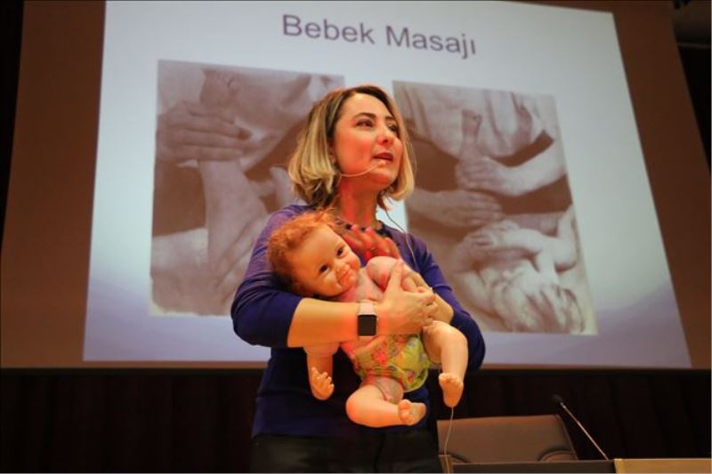 KBÜ´de “Bebek Masajı ve Bebek Gelişimi” konferansı