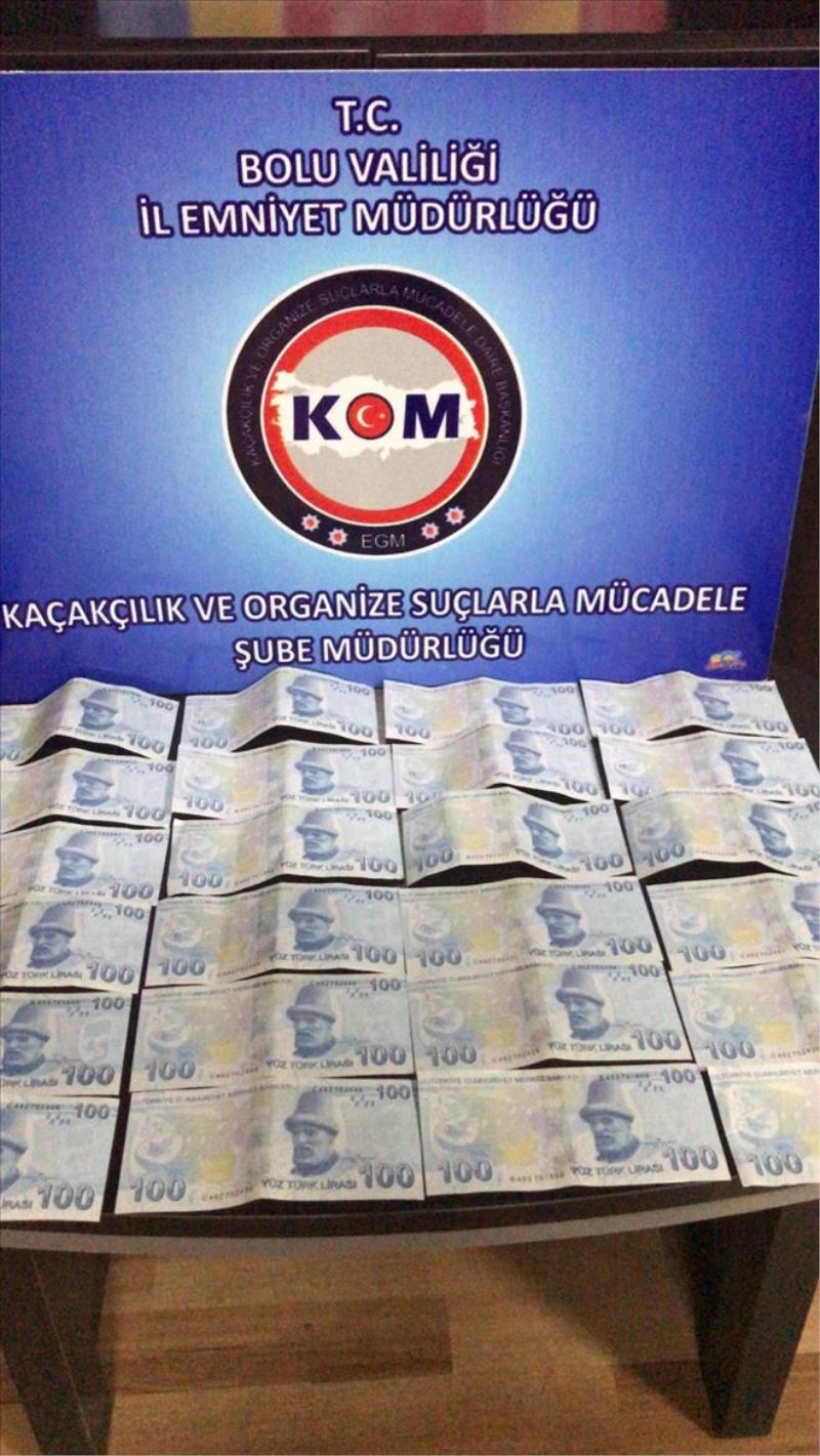 Bolu´da sahte paralarla yakalanan 3 kişi tutuklandı