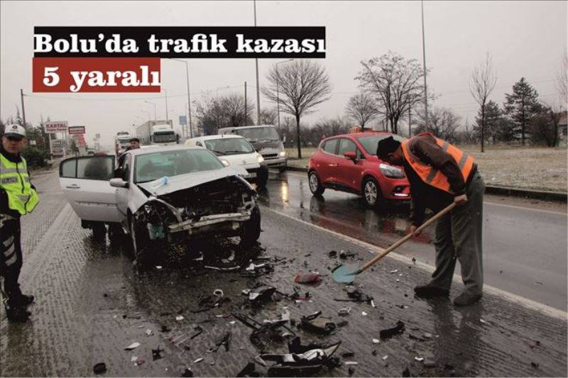Bolu´da trafik kazası: 5 yaralı
