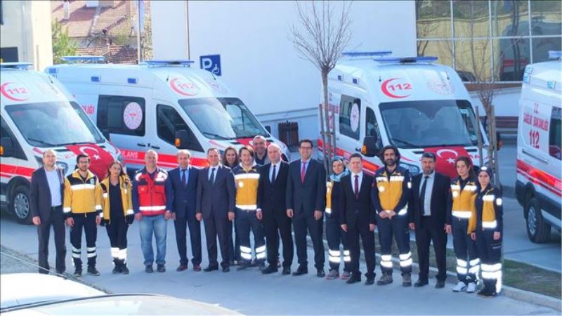Karabük´e 6 adet yeni 112 ambulansı