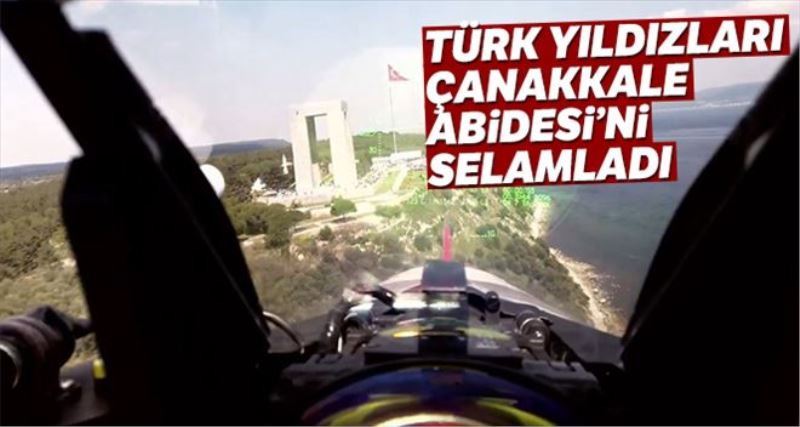 Türk Yıldızları Çanakkale Abidesi´ni selamladı