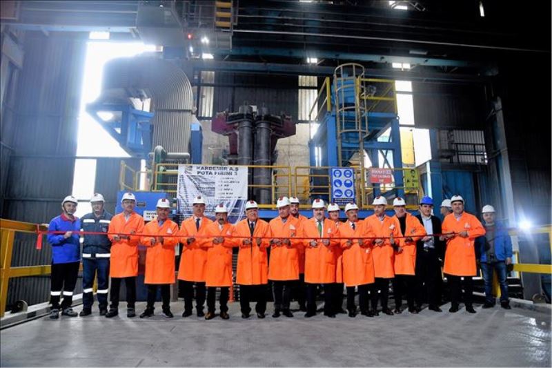 KARDEMİR´i 3.5 milyon ton üretime taşıyacak olan 3. Pota fırının açılışı yapıldı