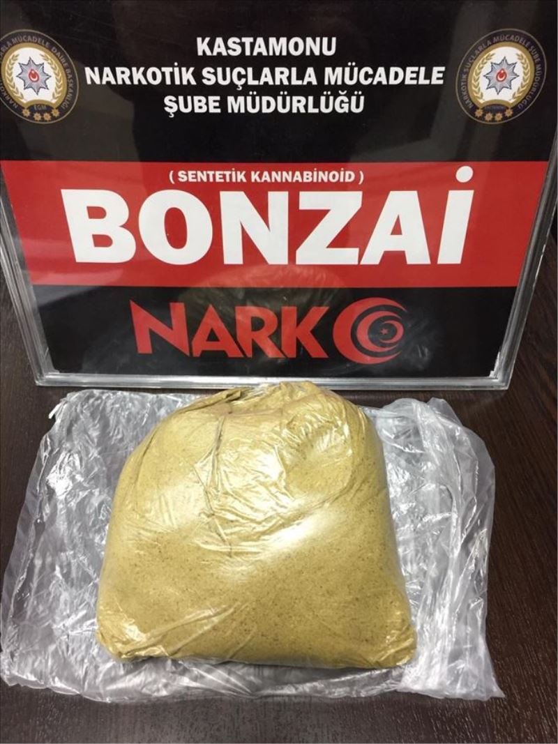 Kastamonu´da 195 gram bonzai maddesi ele geçirildi