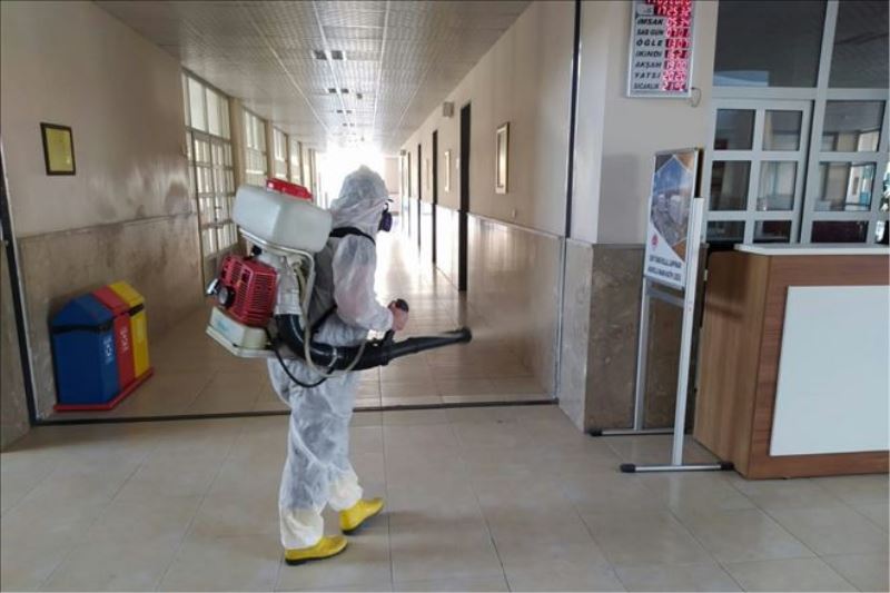 Safranbolu´da okullarda dezenfekte çalışmaları sürüyor