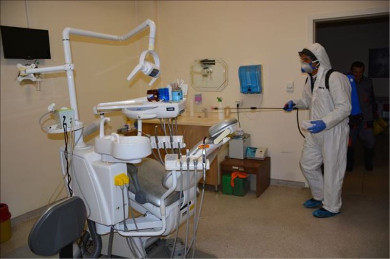 Yenice Devlet Hastanesi dezenfekte edildi