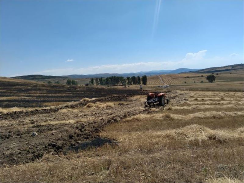 Karabük´te 25 dönümlük tarım arazisi yandı