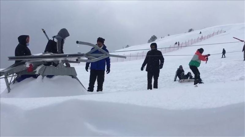 Keltepe Kayak Merkezi´ne Şubat ayında yağan kar sevindirdi